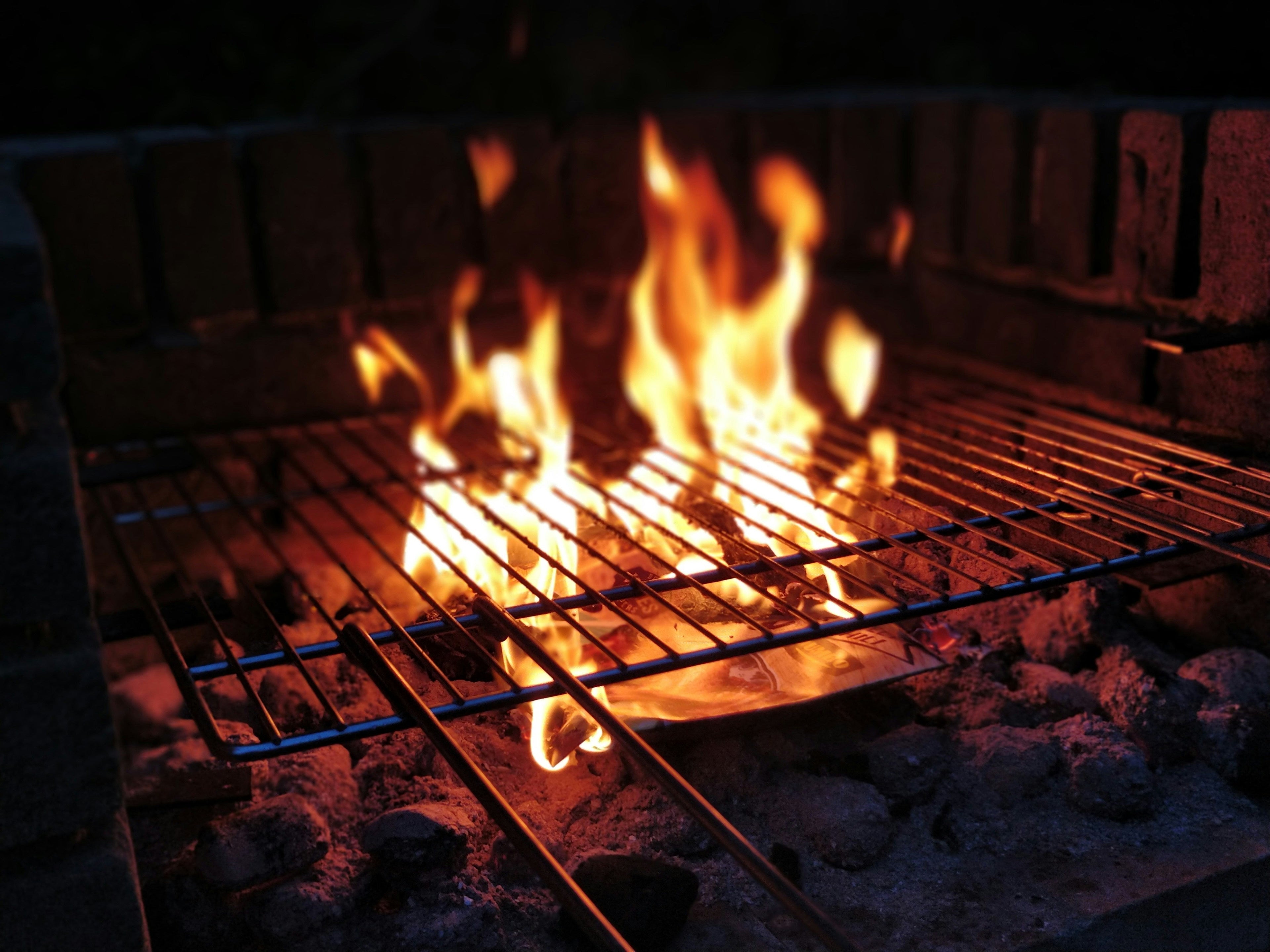Le feu à table